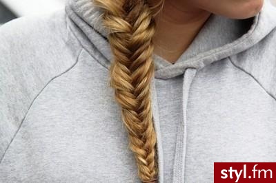 Blond Warkocze Proste Na co dzień Średnie Fryzury