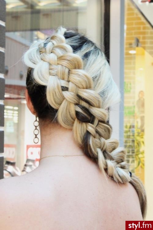 Blond Warkocze Proste Na co dzień Długie Fryzury