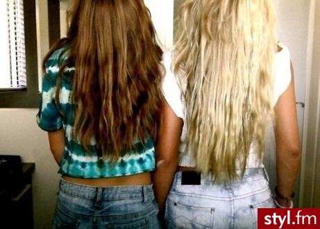 Blond Rozpuszczone Proste Na co dzień Długie Fryzury