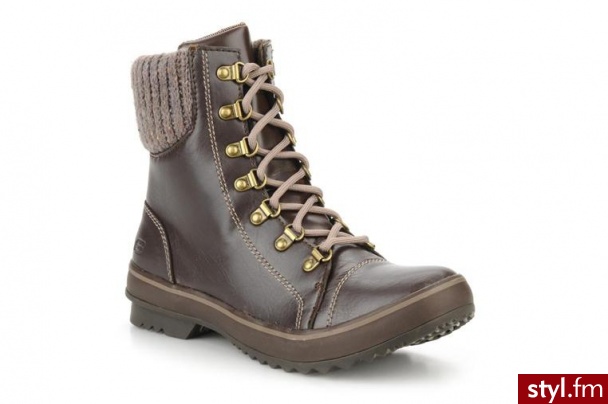 Skechers PÓŁBUTY I BOTKI MAMMOTH BY SKECHERS (Brązowy) - Botki Buty Moda