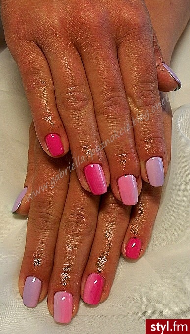 manicure hybrydowy  - Kwadratowe Żelami Naturalne Paznokcie