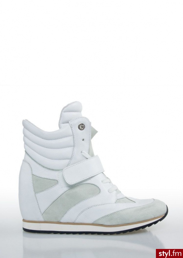 Simple 150biały Buty - Koturny Buty Moda