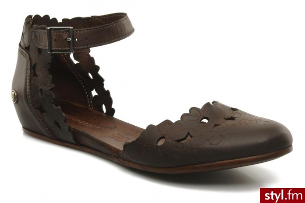 Neosens BALERINKI CAYETANA 132 BY (Brązowy) - Balerinki Buty Moda