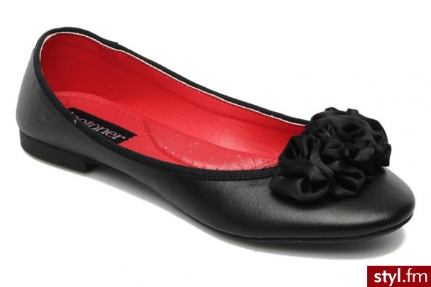 Isotoner Balerinki Ballerine City Finition Satin by (Czarny) - Balerinki Buty Moda