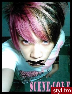 EMO Alternatywne Średnie Fryzury