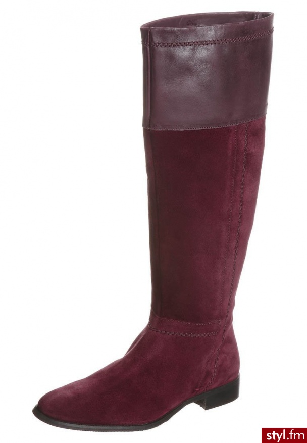 Pier One Kozaki  czerwony - Kozaki Buty Moda