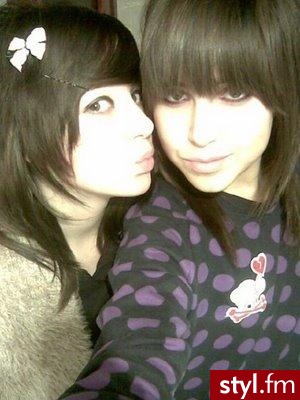 EMO Alternatywne Średnie Fryzury