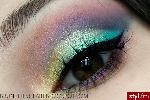 kolorowy makeup - Makijaże