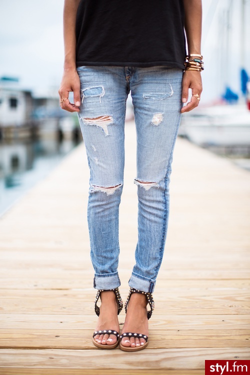 Jeansy Spodnie Moda