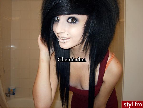 EMO Alternatywne Średnie Fryzury