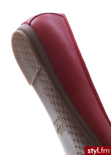 TOMMY HILFIGER Baleriny cecilia 3a czerwony - Balerinki Buty Moda