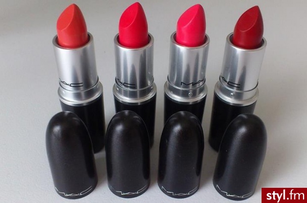M.A.C <3 
Vegas Volt, Relentlessly Red, Impassioned, Russian Red. - Kosmetyki