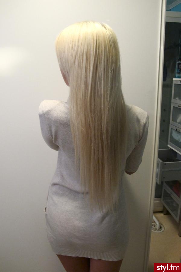 Blond Rozpuszczone Proste Na co dzień Długie Fryzury