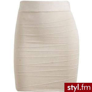 Bandage Mini Skirt - Arden B - Polyvore. Pobrano ze strony: http://www.polyvore.com/bandage_mini_skirt_womens_clothing/thing?id=25654022 - Pozostałe Ciuchy Moda