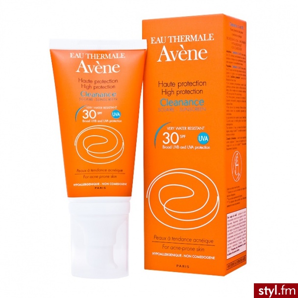 AVENE OPALANIE Cleanance Emulsja do opalania przeciwsłoneczna na trądzik skóra tłusta SPF30 50 ml - Emu Buty Moda