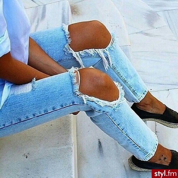 Jeansy Spodnie Moda