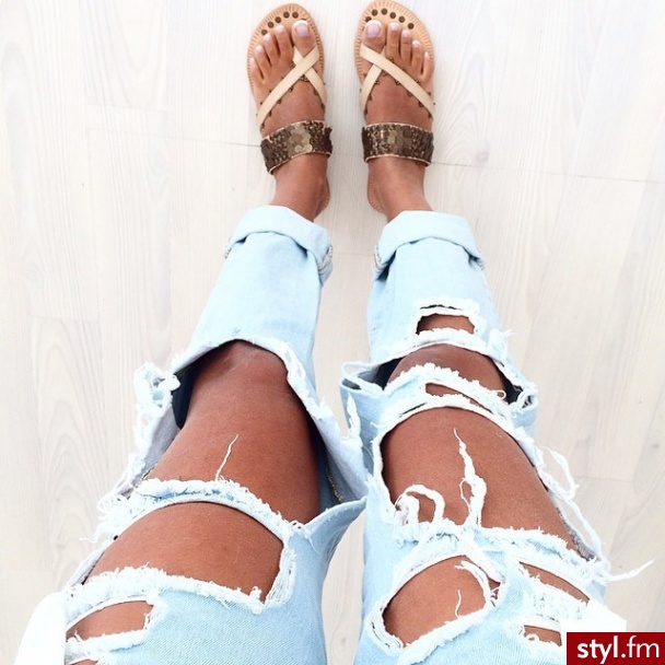 Jeansy Spodnie Moda