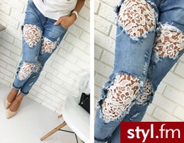 Jeansy Spodnie Moda
