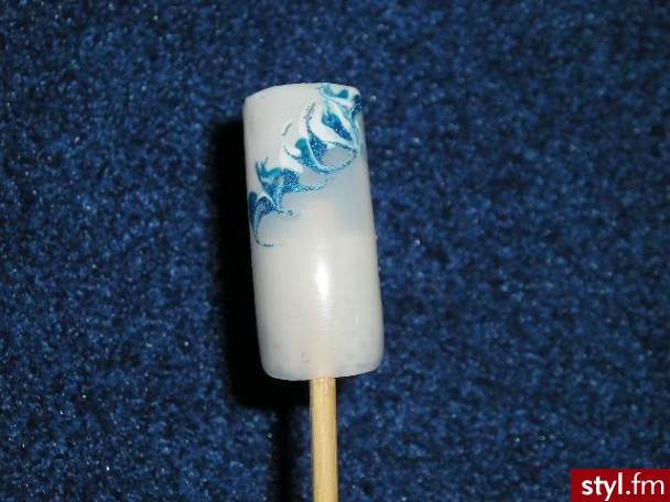 Autor: Agnieszka Otto niebieski mazaniec. Autor: <b>Agnieszka Otto</b><br /> - Paznokcie