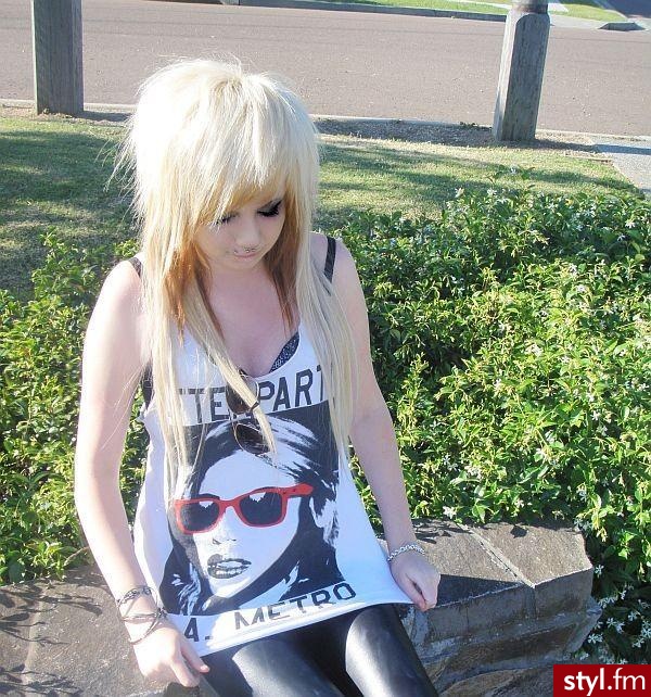 EMO Alternatywne Średnie Fryzury