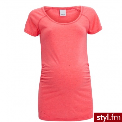 MAMA LICIOUS Bluzka z krótkim rękawem dla kobie w ciąży TIPPY neon pink - Tuniki Ciuchy Moda