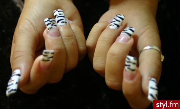 zebra - Paznokcie