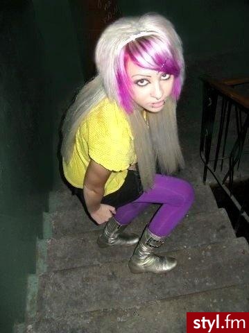 EMO Alternatywne Średnie Fryzury