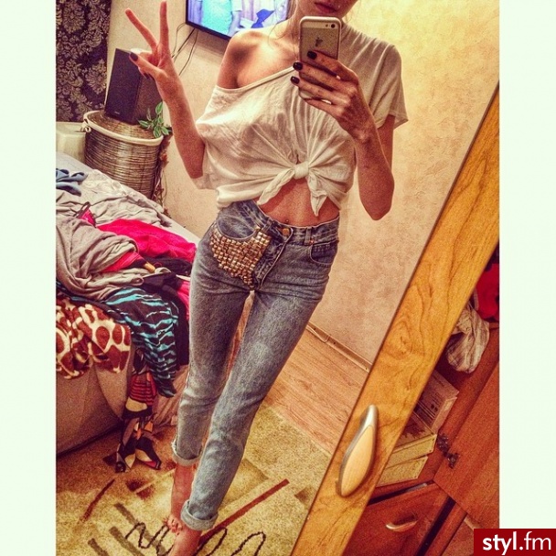 Jeansy Spodnie Moda