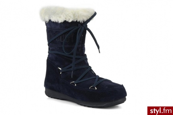 Moon Boot PÓŁBUTY I BOTKI BUTTER MID BY (Niebieski) - Botki Buty Moda