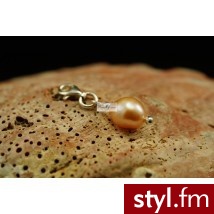Pearl Line zawieszka Charms z różowej perły typu Corn - Wisiorki Biżuteria Moda