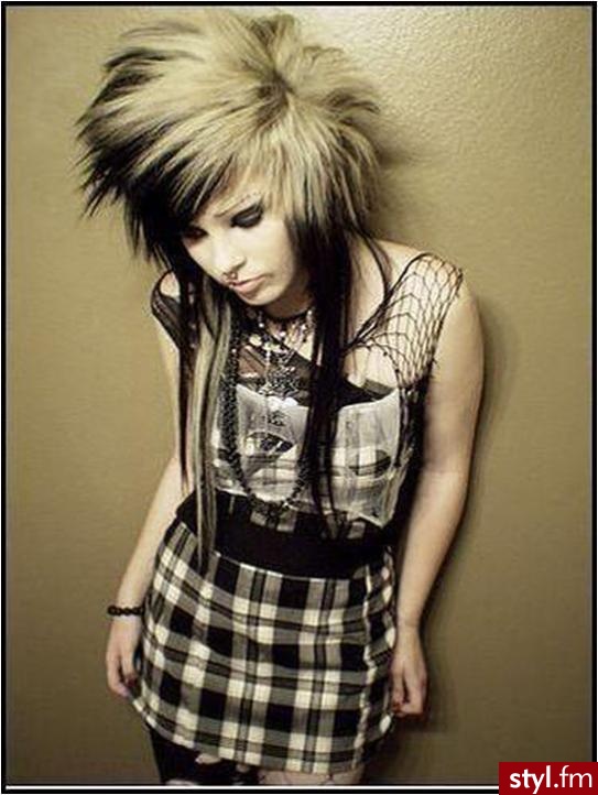 EMO Alternatywne Średnie Fryzury