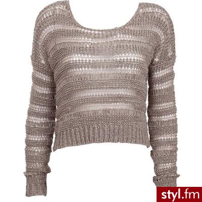 Womens Crafted Long Sleeved Grunge Cropped Knit - Polyvore. Pobrano ze strony: http://www.polyvore.com/womens_crafted_long_sleeved_grunge/thing?id=20089018 - Pozostałe Ciuchy Moda
