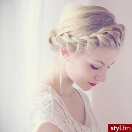 Blond Warkocze Proste Na co dzień Długie Fryzury