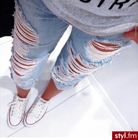 Jeansy Spodnie Moda