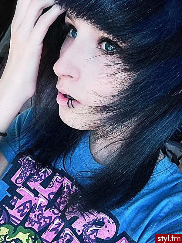 EMO Alternatywne Średnie Fryzury