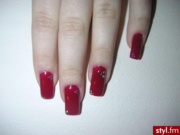 Autor: Angela czerwona elegancja. Autor: <b>Angela</b><br /> - Paznokcie