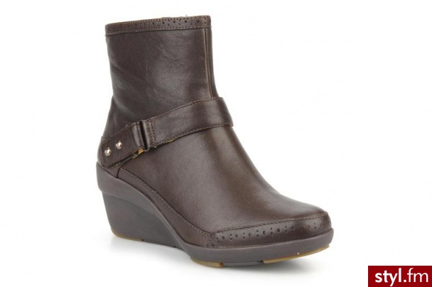 Clarks PÓŁBUTY I BOTKI UN LORNA BY CLARKS (Brązowy) - Botki Buty Moda