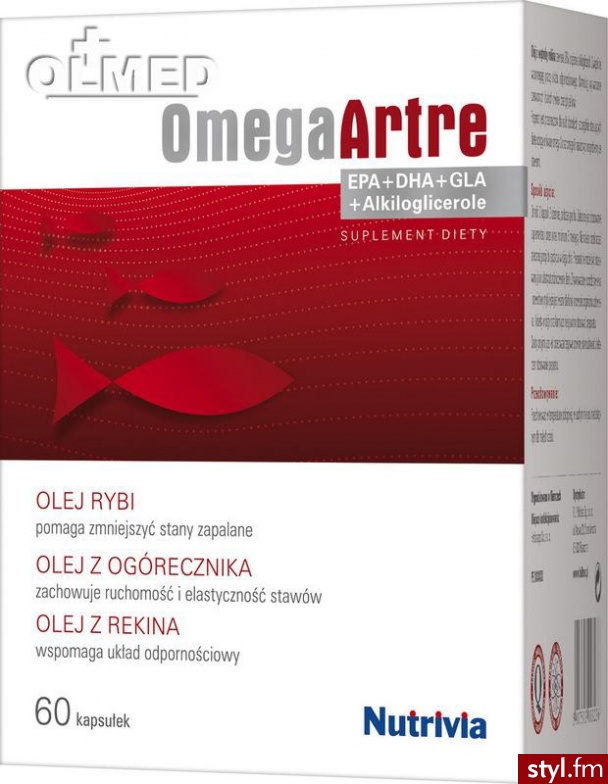 Nutrivia Omega Artre X 60 Kaps - Bransoletki Biżuteria Moda
