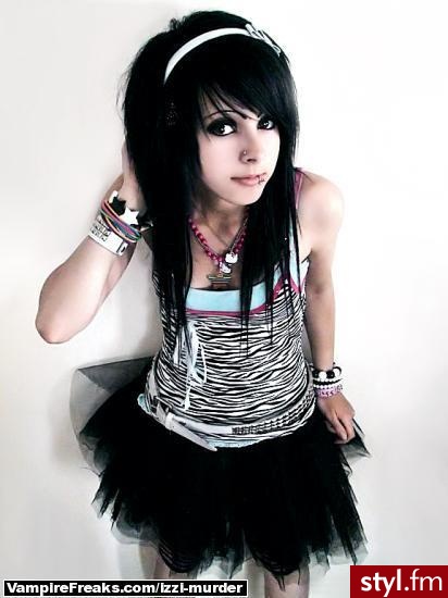 EMO Alternatywne Średnie Fryzury