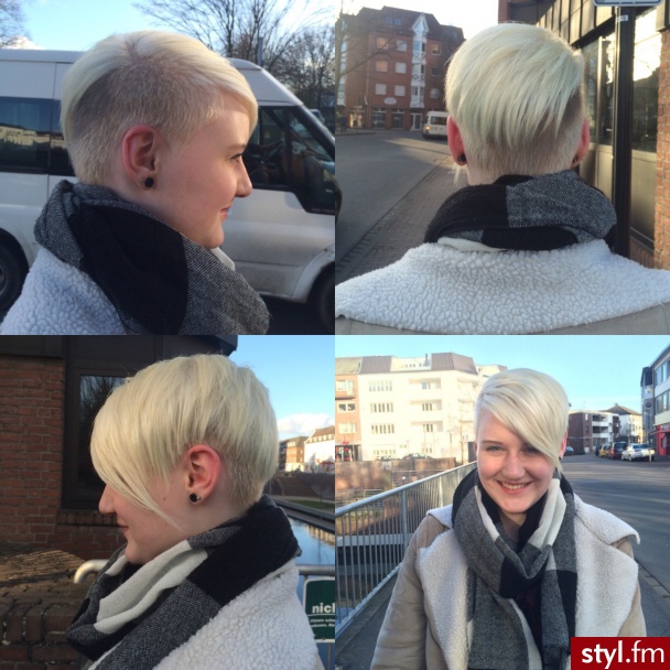 Blond Rozpuszczone Proste z grzywką Na co dzień Krótkie Fryzury