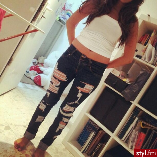 Jeansy Spodnie Moda