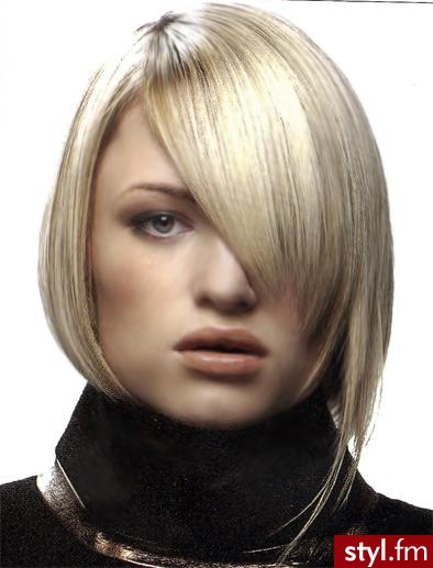 Blond Rozpuszczone Proste z grzywką Na co dzień Średnie Fryzury
