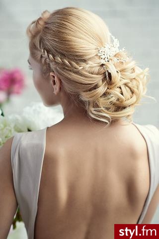 Blond Upięcie Kręcone Ślubne Długie Fryzury