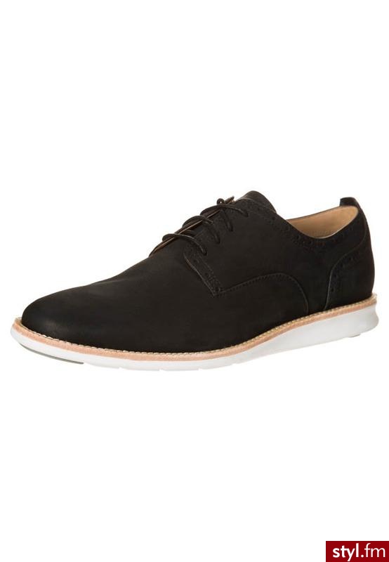 ecco CLAYTON Sznurowane sportowe czarny - Sportowe Buty Moda