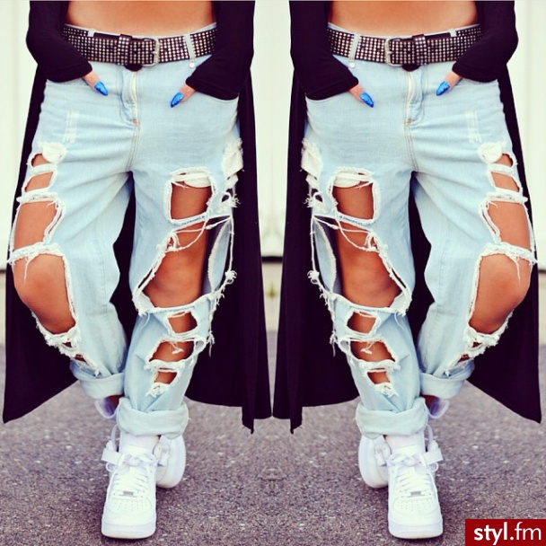 Jeansy Spodnie Moda