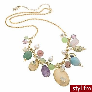 Śliczny naszyjnik od Ericksona Beamona. Wygląda jednocześnie kolorowo, jaki i dziewczęco - a przy tym łączy wiecznie modny styl vintage. Cena: £18! - Pozostałe Dodatki Moda
