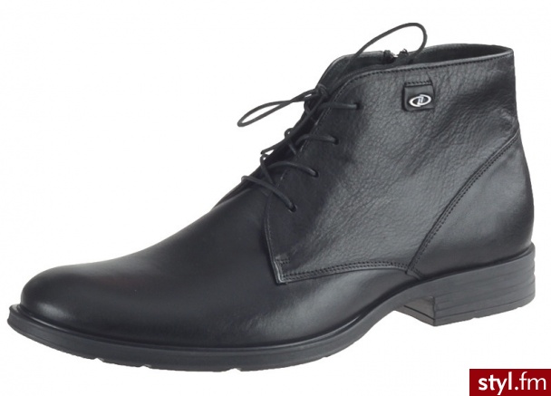 Domeno Półbuty 2327 Czarne N322 - Półbuty Buty Moda