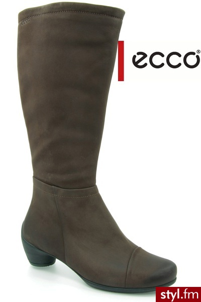 Ecco SCULPTURED HIGH COFFEE - Kozaki Buty Moda