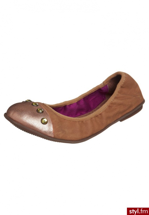 fullstop. Baleriny brązowy - Balerinki Buty Moda