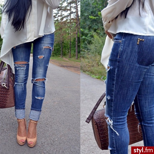 Jeansy Spodnie Moda